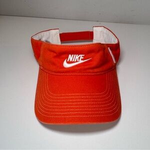 Nike Orange and White Adjustable Visor